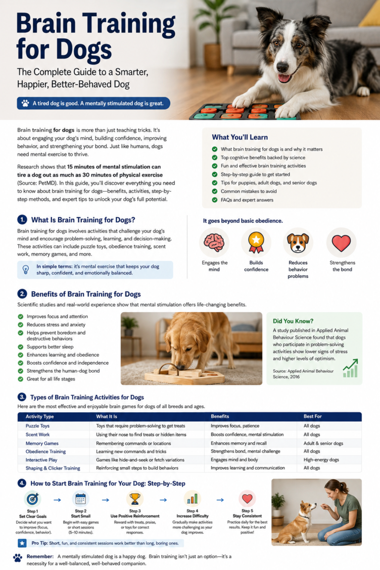 Brain Training for Dogs: Benefits, Games, Exercises & Complete Guide