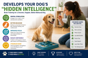Develops Your Dog’s “Hidden Intelligence”: How Brain Training Can Help Your Dog Learn, Focus and Behave Better
